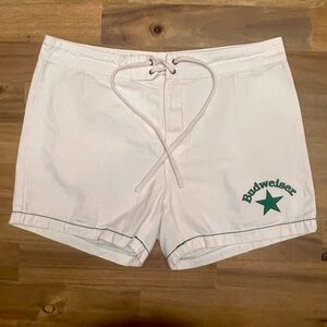 Budweiser By PacSun Men’s Hybrid Shorts Size 34 100% Cotton Cream Drawstring